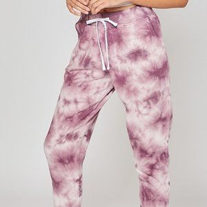 Reflex Pink Tie Dye Drawstring Joggers